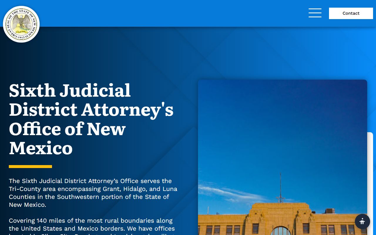 Luna County criminal court records and Sixth Judicial District Attorney homepage