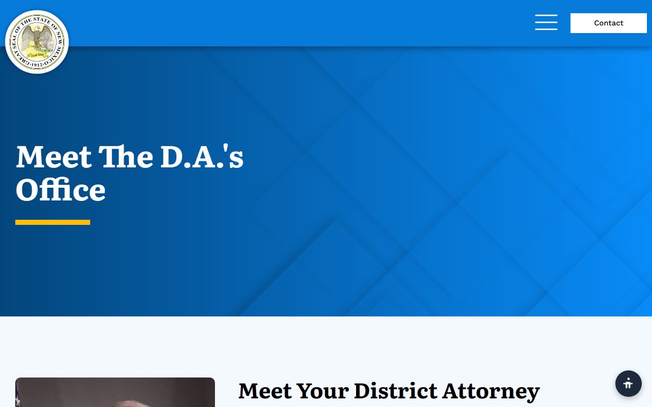 Luna County criminal court records and Sixth Judicial District Attorney biography page