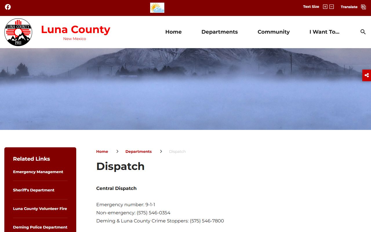 Luna County court records dispatch and local public safety overview