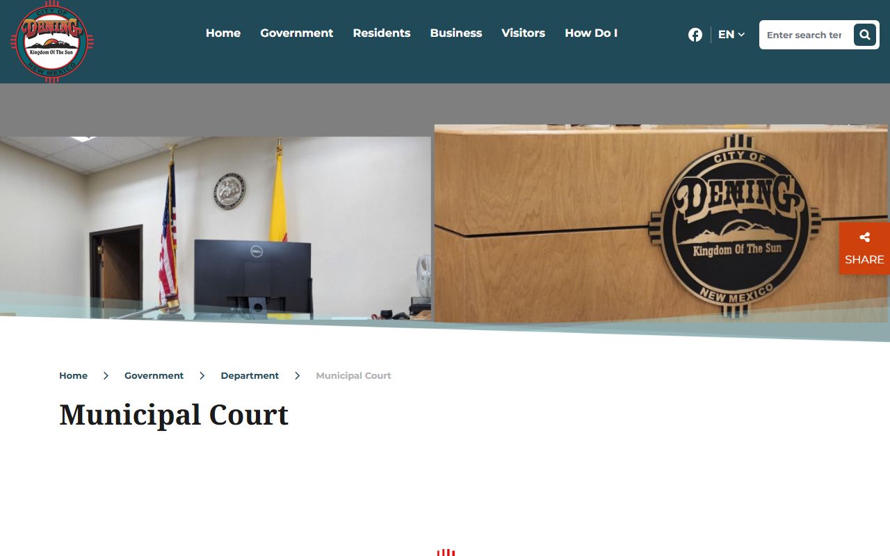 Luna County traffic court records Deming Municipal Court